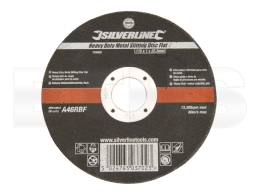 Silverline - Robuste Metallschlitzscheibe (flach) 115x1x22,23mm