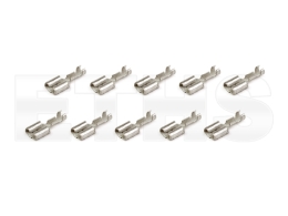 10x Kabelschuh - Flachsteckhülse 6,3 (0,5 - 1,5) großer Typ