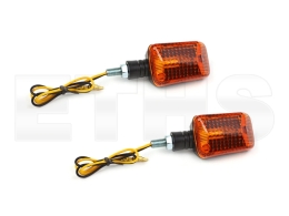 2 Blinker Mini Orange (Gehäuse Schwarz) S50 S51 S70 SR50 SR80