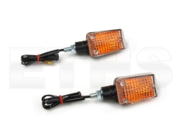 2 Blinker Mini Weiß (Gehäuse Schwarz) S50 S51 S70 SR50 SR80
