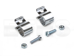 2x Halteschelle verchromt kpl. (Blinker Rund) Simson & TS ETZ