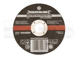 Silverline - Edelstahlschlitzscheibe (flach) 115x1,2x22,23mm