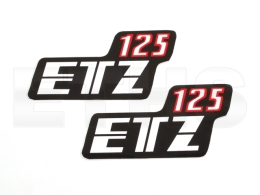 2x ETZ125 Aufkleber Seitendeckel