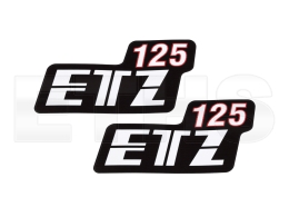 2x ETZ125 Aufkleber Seitendeckel