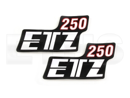 2x ETZ250 Aufkleber Seitendeckel