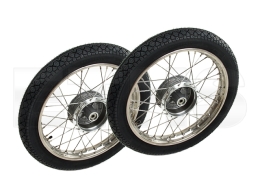 2x Komplettrad 16-Zoll V+H (Edelstahl) HEIDENAU K36/1