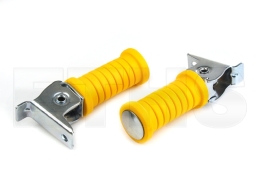 2x Soziusfußrasten (Gelb) S50 S51 S70 S53 KR51