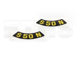 2x S50 N Aufkleber (Geschwungen) Seitendeckel