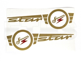 2 Tank Aufkleber (Gold) für Simson SR4-2 Star