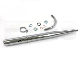 Auspuff Set (Nähte Verschliffen) für Simson S50 S51 S70