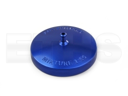 Tankdeckel E40 mit Entl&uuml;ftung ALU CNC V4 "MIXTURE 1:50" (Blau) f&uuml;r Simson