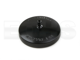 Tankdeckel E40 mit Entl&uuml;ftung ALU CNC V4 "MIXTURE 1:50" (Schwarz) f&uuml;r Simson