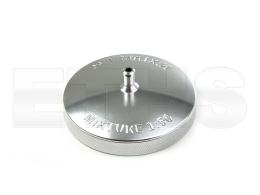 Tankdeckel E40 mit Entl&uuml;ftung ALU CNC V4 "MIXTURE 1:50" (Silber) f&uuml;r Simson