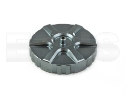 Tankdeckel E40 mit Entl&uuml;ftung ALU CNC V6 (Titan) f&uuml;r Simson