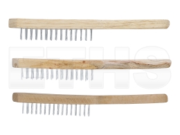 BGS - 85815 Drahtb&uuml;rsten-Satz (Holzstiel) 2-/3-/4-reihig 3-tlg.