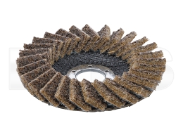 BGS - 74471 Fächer-Schleif-Scheibe Vlies (D=115mm) Körnung 80