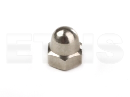 Hutmutter - Messing Verchromt - M8 (DIN 1587)