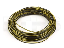 Kabel FLRY-B (Schwarz / Gelb) 1,00mm (1 Meter)
