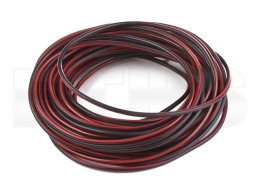 Kabel FLRY-B (Schwarz / Rot) 1,00mm (1 Meter)