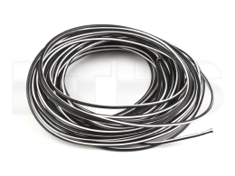 Kabel FLRY-B (Schwarz / Wei) 1,00mm (1 Meter)