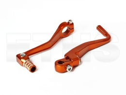 Enduro SET Klapp Kickstarter + Fuschalthebel (Orange) Simson