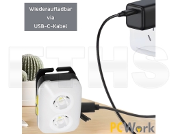 LED-Stirnleuchte Wiederaufladbar 380lm PCW12C