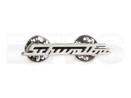 PIN - SIMSON Schwalbe Schriftzug - (SILBER-Schwarz)