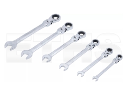 BGS - 30004 Ratschenring-Maulschlüssel-Satz (SW 8-19mm) 6-tlg.