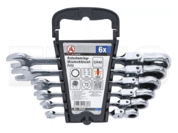 BGS - 30004 Ratschenring-Maulschlüssel-Satz (SW 8-19mm) 6-tlg.
