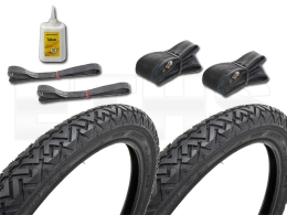 2x Reifen + Schlauch + Band (VEE RUBBER) 2,25 x 16 Mopedanhänger 2x Reifen + Schlauch + Band (VEE RUBBER) 2,25 x 16 Mopedanhänger