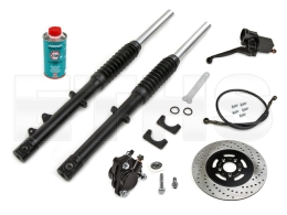 Umbausatz Scheibenbremse f&uuml;r 16" (Schwarz) Simson S51 S53 S70 *