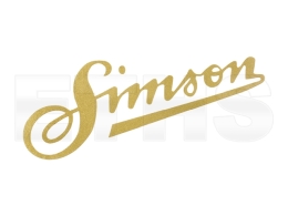 Aufkleber Schriftzug Simson (Gold) 20cm