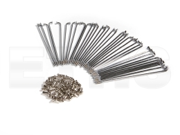 Speichensatz m. Nippel +3mm (16/17") M3,5 - 18x171+177 CHROM