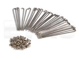 Speichensatz m. Nippel +3mm (16/17") M3,5 - 18x171+177 EDELSTAHL