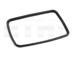 1x Spiegelringfassung (Eckig) Schwarz