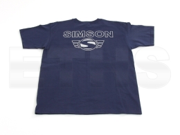 T-Shirt (Naviblau) mit SIMSON-Logo Reflexdruck Silber