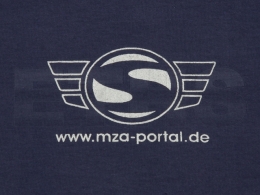 T-Shirt (Naviblau) mit SIMSON-Logo Reflexdruck Silber