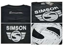 T-Shirt (Schwarz) mit Motiv: SIMSON