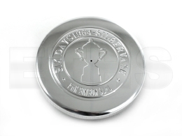 Tankdeckel (ALU) D=60mm Prägung: Six Days 1964 Silbervase