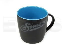 Tasse (Motiv: SIMSON) Matt Schwarz / Blau