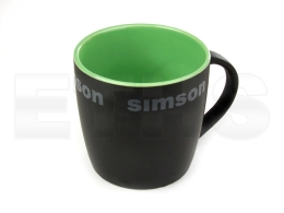 Tasse (Motiv: SIMSON) Matt Schwarz / Grün