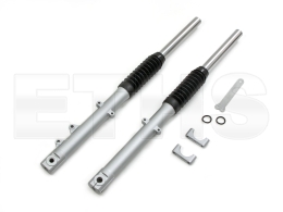 Telegabelholm SET kpl. (Scheibenbremse) 16" - Silber - Simson S51 S70 S53 *